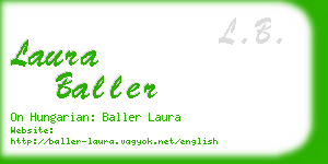 laura baller business card